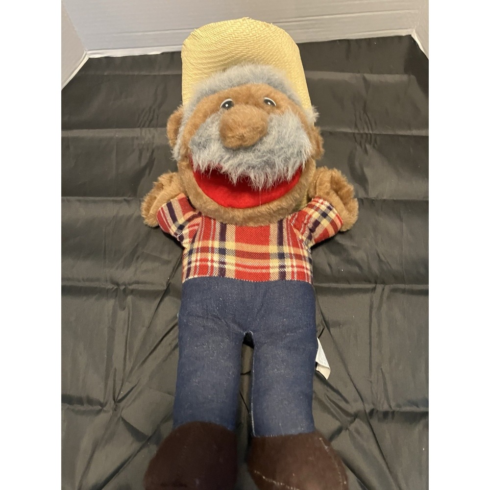 Vintage Shotgun Red Puppet Plush 15" Straw Hat Nashville Now Doll